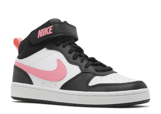Nike Court Borough Mid 2 (GS) — Black/Sunset Pulse-White