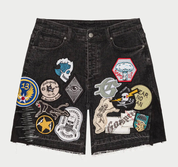 GODSPEED NEW YORK - Patchwork Denim Shorts V2 (Black)