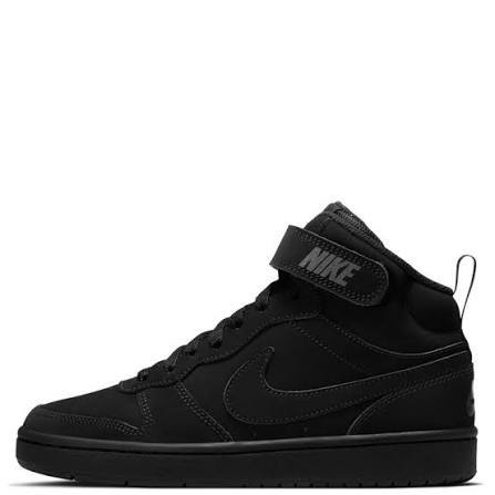 Nike Court Borough Mid Triple Black GS
