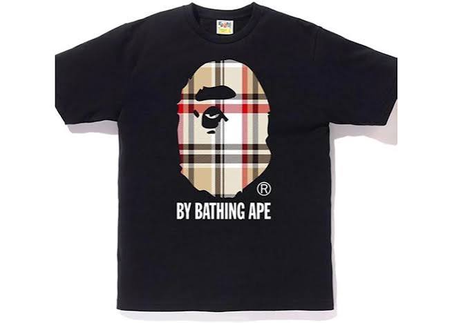 Bape tee Black Burberry
