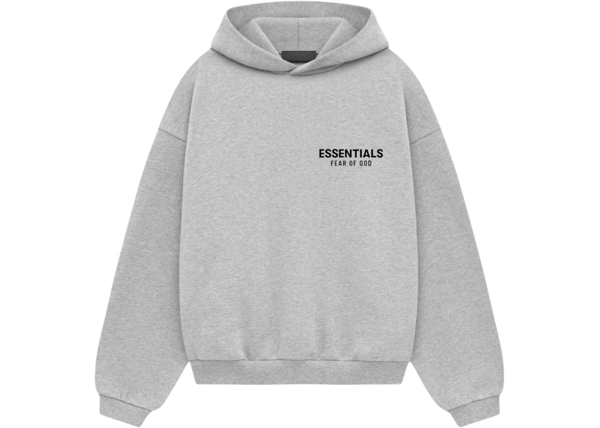 Fear of God Essentials Kids Fleece Hoodie Light Heather Gray