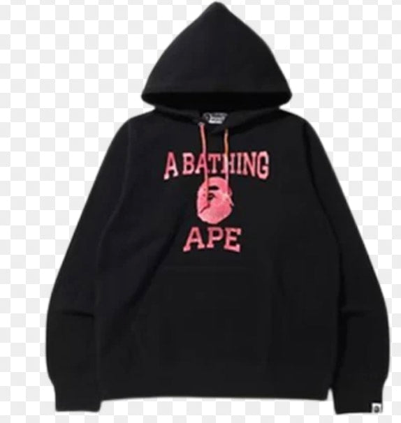 bape tie dye hoodie black pink