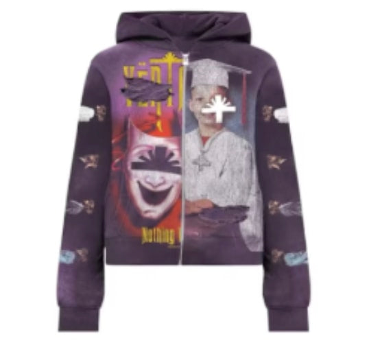 vVertebrae Muse Zip Up Hoodie Purple