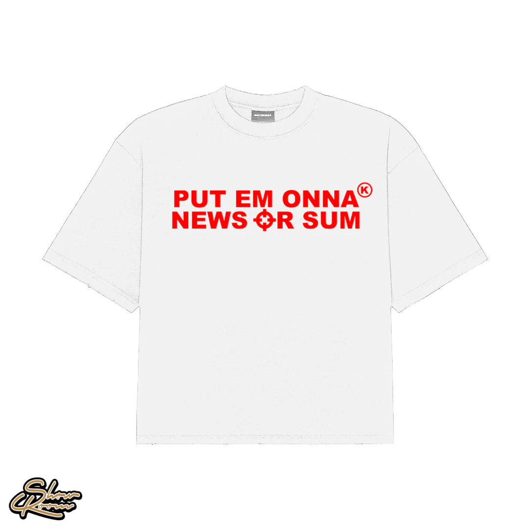 Put Em Onna News White/Red
