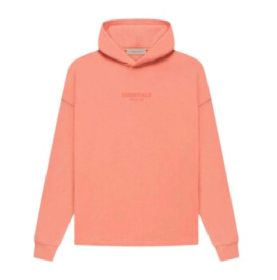 essentials coral hoodie relaxed