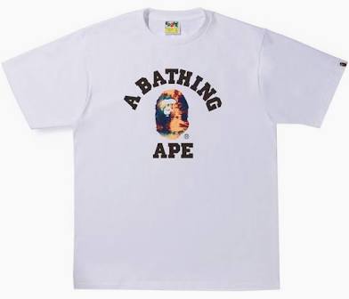 Bape tee Tie Dye