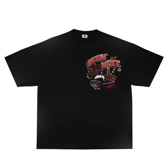 Retrovert festival tee black