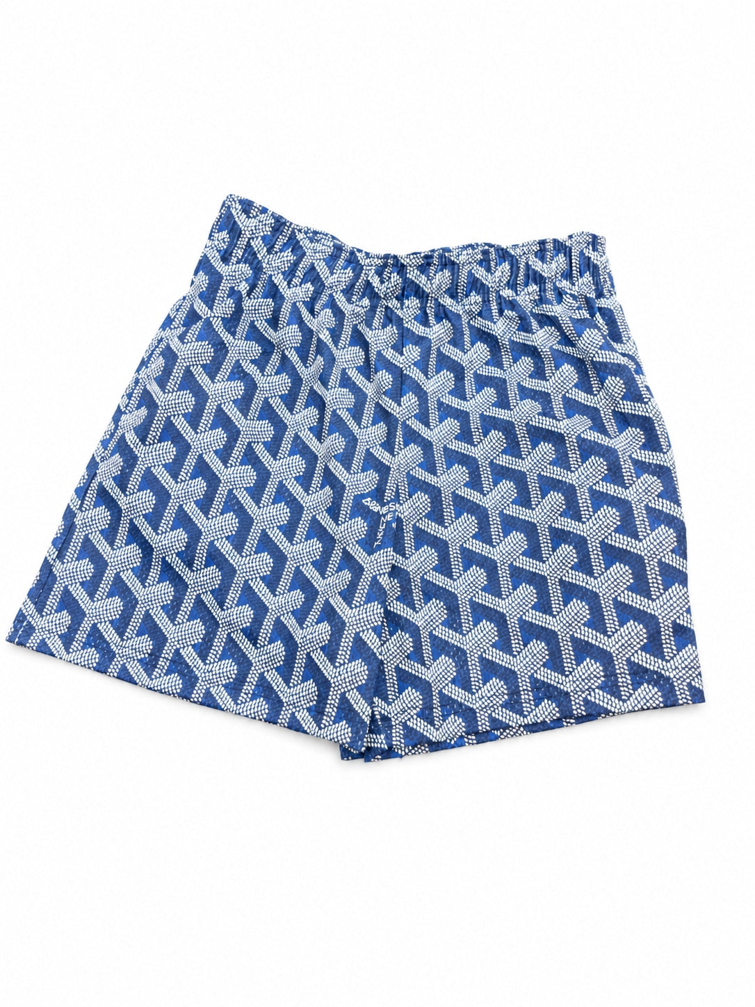 Bravest Studio mesh shorts geometric pattern Blue