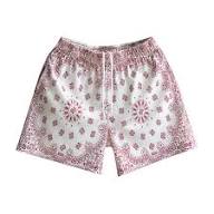 Bravest studio mesh shorts paisley print yellow an red