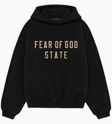 Essentials Fear of God State hoodie Black