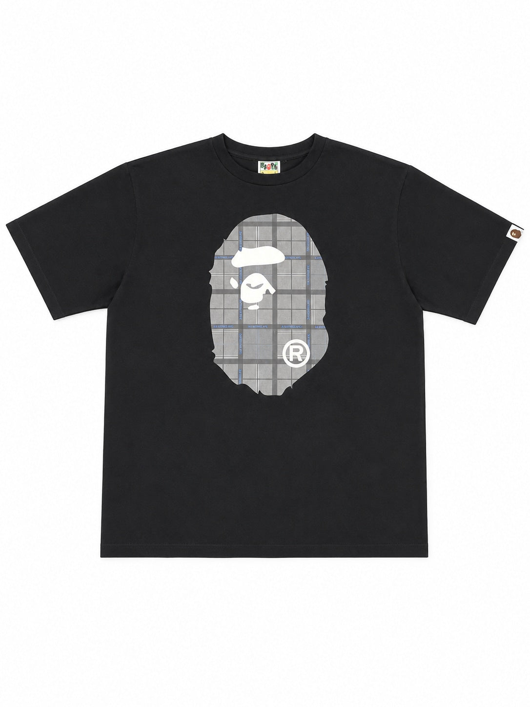 Bape Big head tee Balck and grey