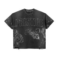 Prestige Distress Rhinestone tee black