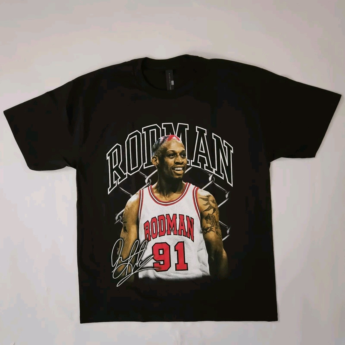 Dennis Rodman signature tee Black