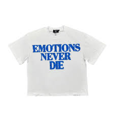 Mixed Emotions Blue Never Die Tee White