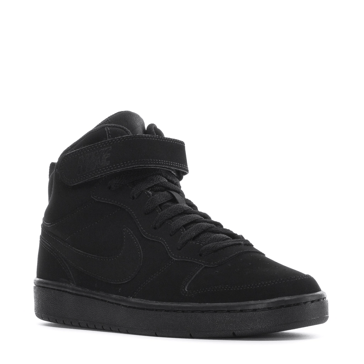 Nike Court Borough Mid Triple Black GS