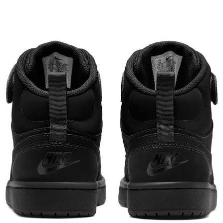 Nike Court Borough Mid Triple Black GS