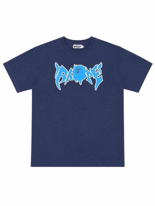 Bape Graffiti tee Blue