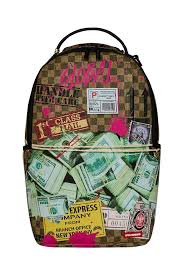 Sprayground Torn Packaging Overnight Cash Stash Backpack