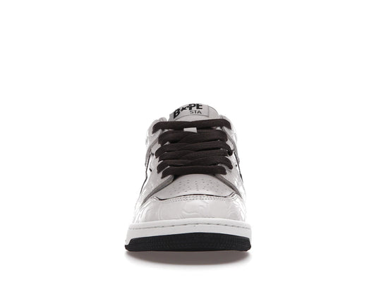 A Bathing Ape Bape SK8 Sta White Silver