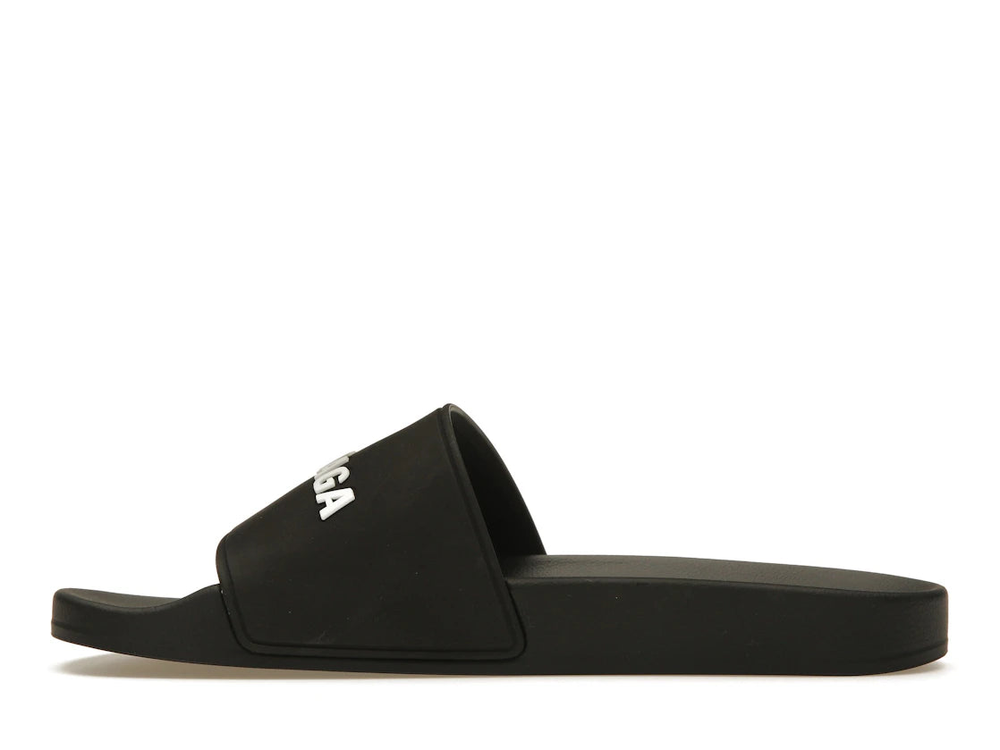 Balenciaga Pool Slide Black White