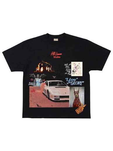 All Human White Ferrari tee