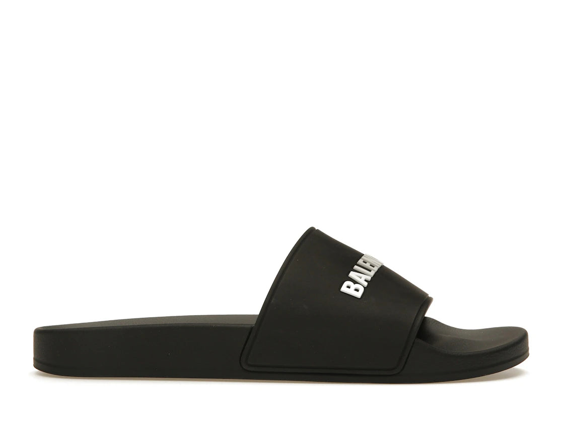 Balenciaga Pool Slide Black White