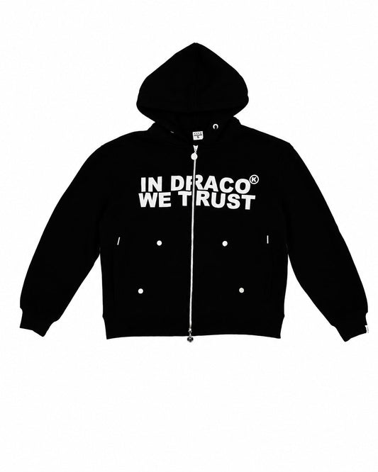 In Draco We Trust Black Zipup