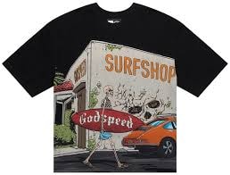 Godspeed Surf Shop Black SS Tee