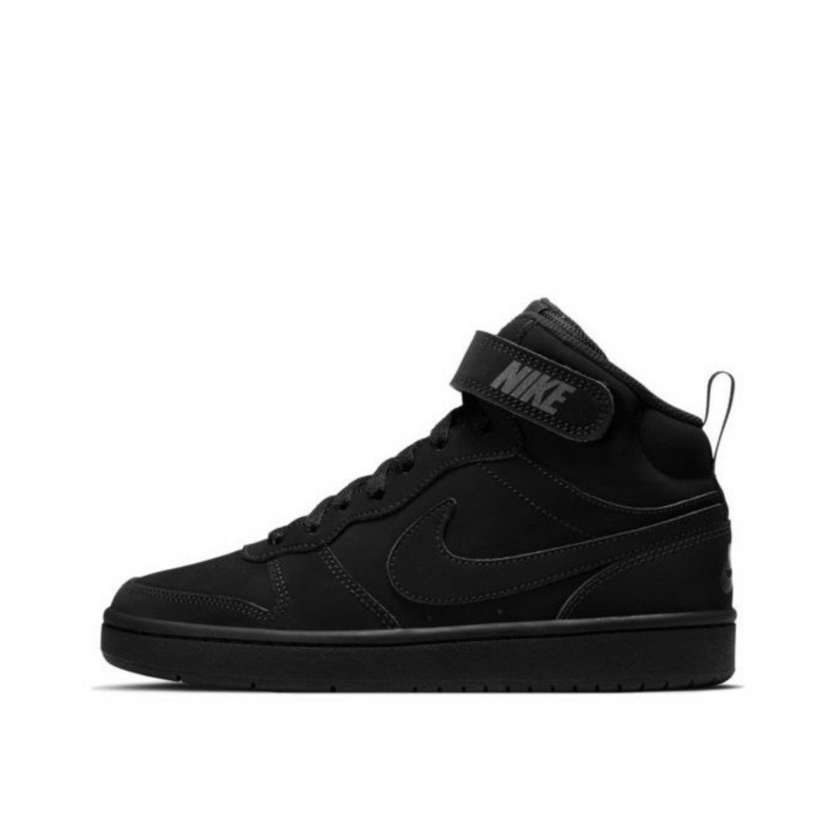 Nike Court Borough Mid Triple Black GS