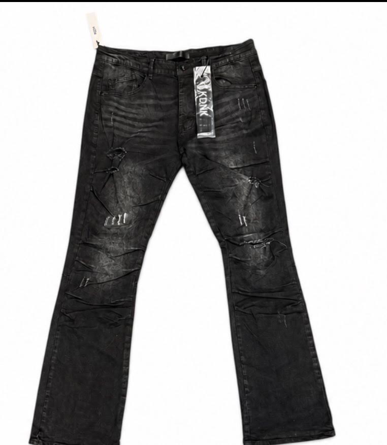 KDNK Ripped Black Jeans