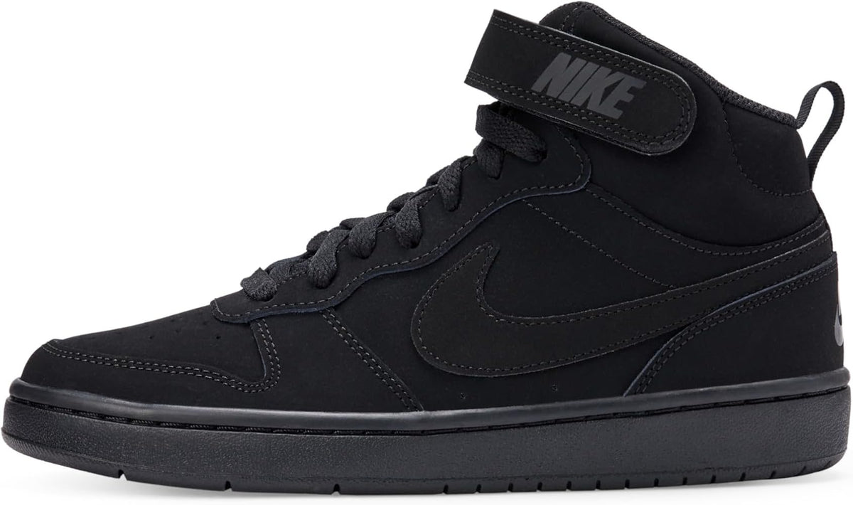 Nike Court Borough Mid Triple Black GS