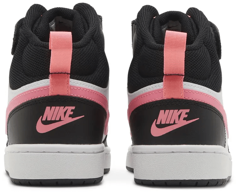 Nike Court Borough Mid 2 (GS) — Black/Sunset Pulse-White