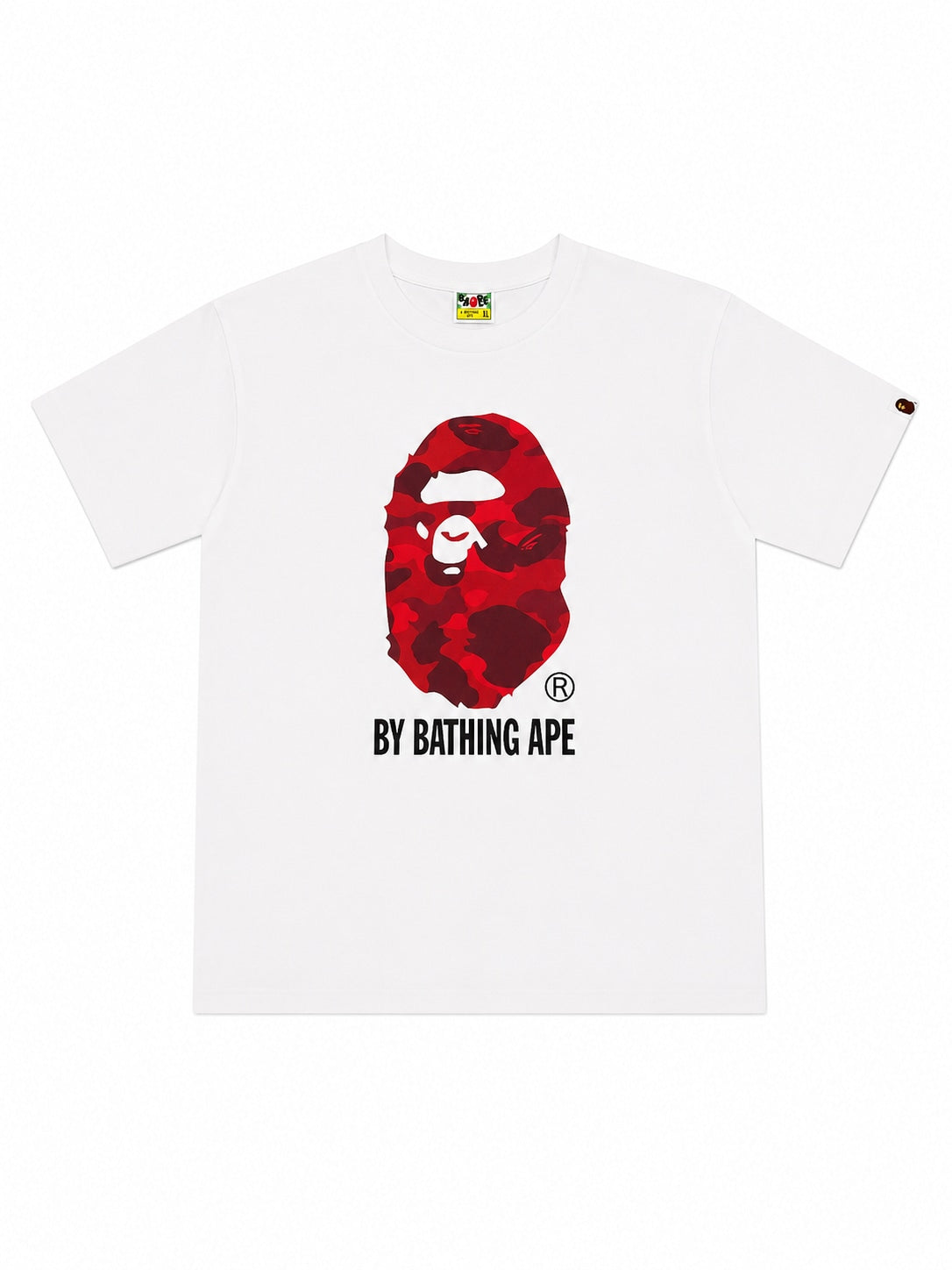 Bape Red Camo Big head tee