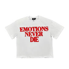 Mixed Emotions Red Never Die Tee White