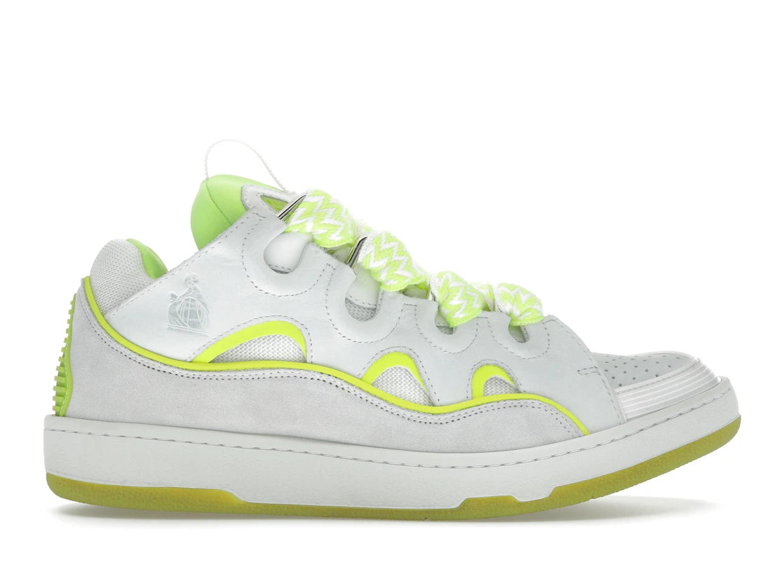 Lanvin Curb Sneaker White Fluo Yellow