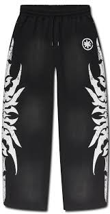 Lost Shadows Pants Black Acid Wash