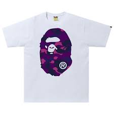 Bape color camo big ape head white/purple
