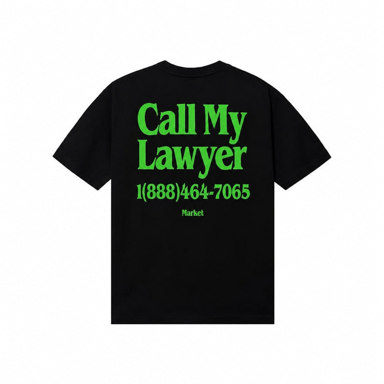 MARKET 'CALL MY LAWYER' TEE BLACK/GREEN