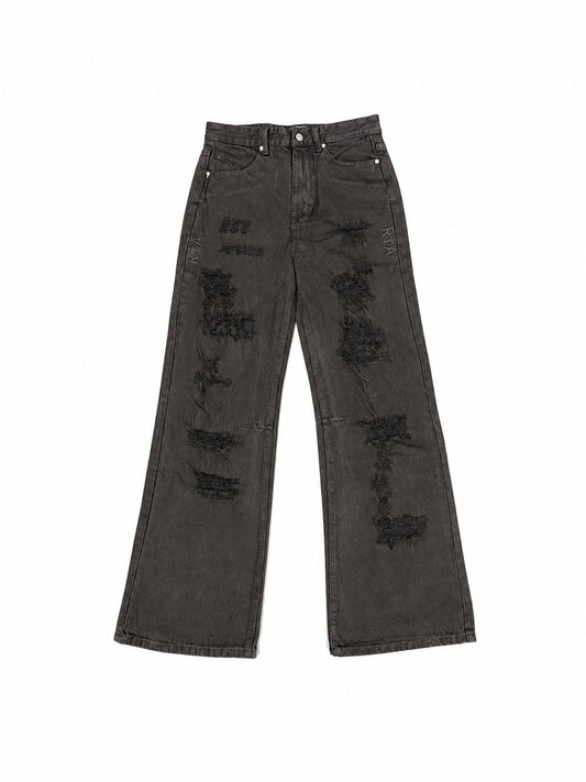 RTA Black distressed flare jeans