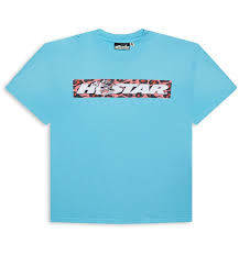 Blue Hellstar boxed logo Tee