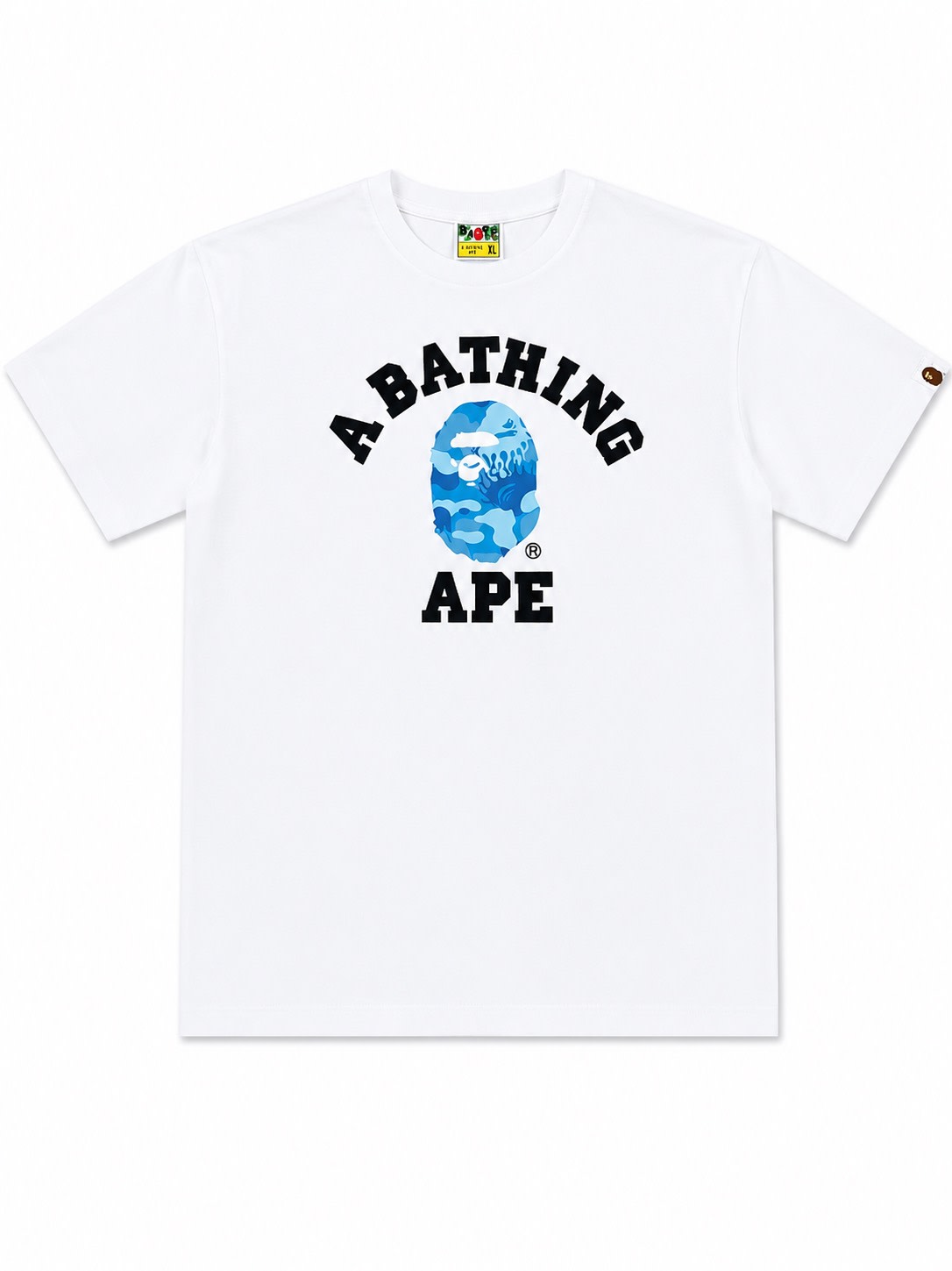 Bape color college tee A Bathing Ape