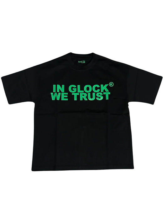 In Glock We Trust tee green/black