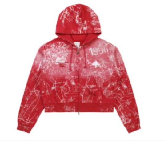vVertebrae Silo Skecth Full Zip Up Hoodie
