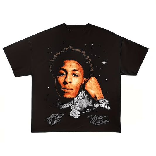 NBA Youngboy  Face Tee Black