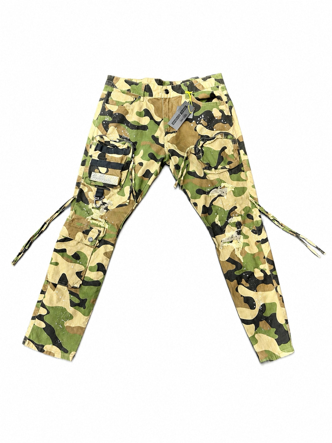 Smoke rise slim fit wood camo jeans