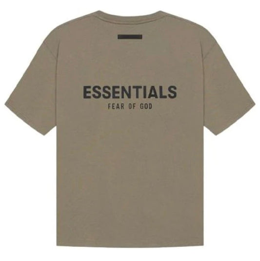 essentials tee taupe ss21