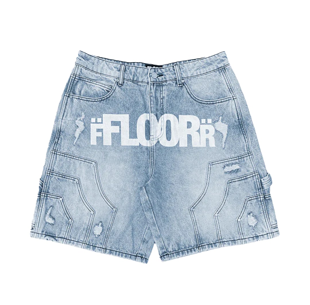 Floor 914 Light wash jorts