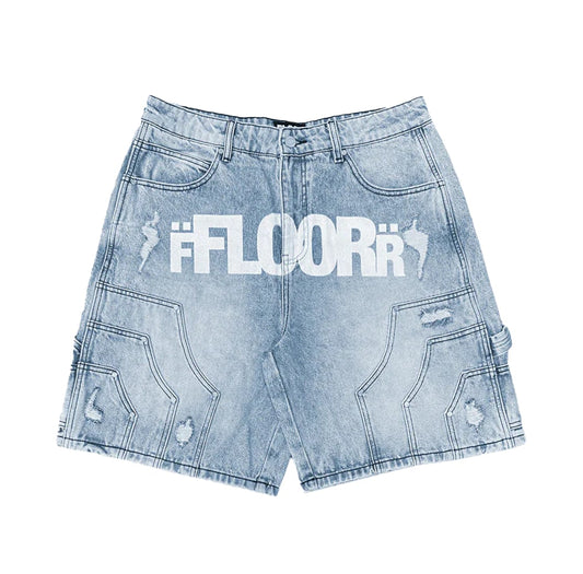 Floor 914 Light wash jorts