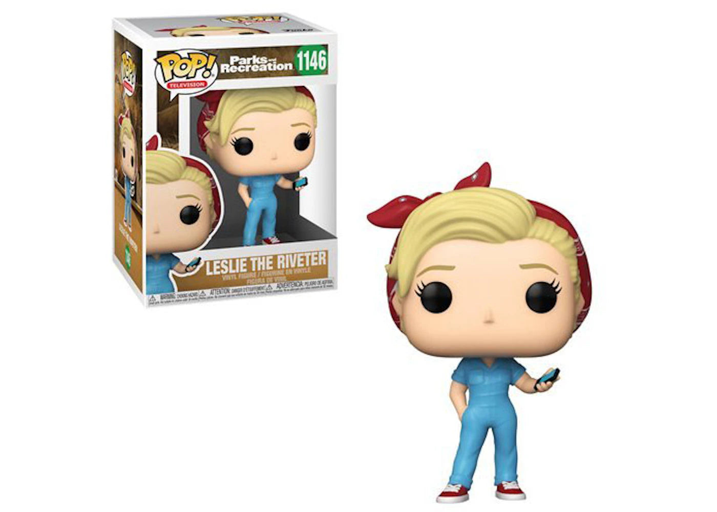 Funko Pop! Television Parks and Recreation Leslie The Riveter Figure #1146