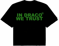 In Draco we Trust tee black/green
